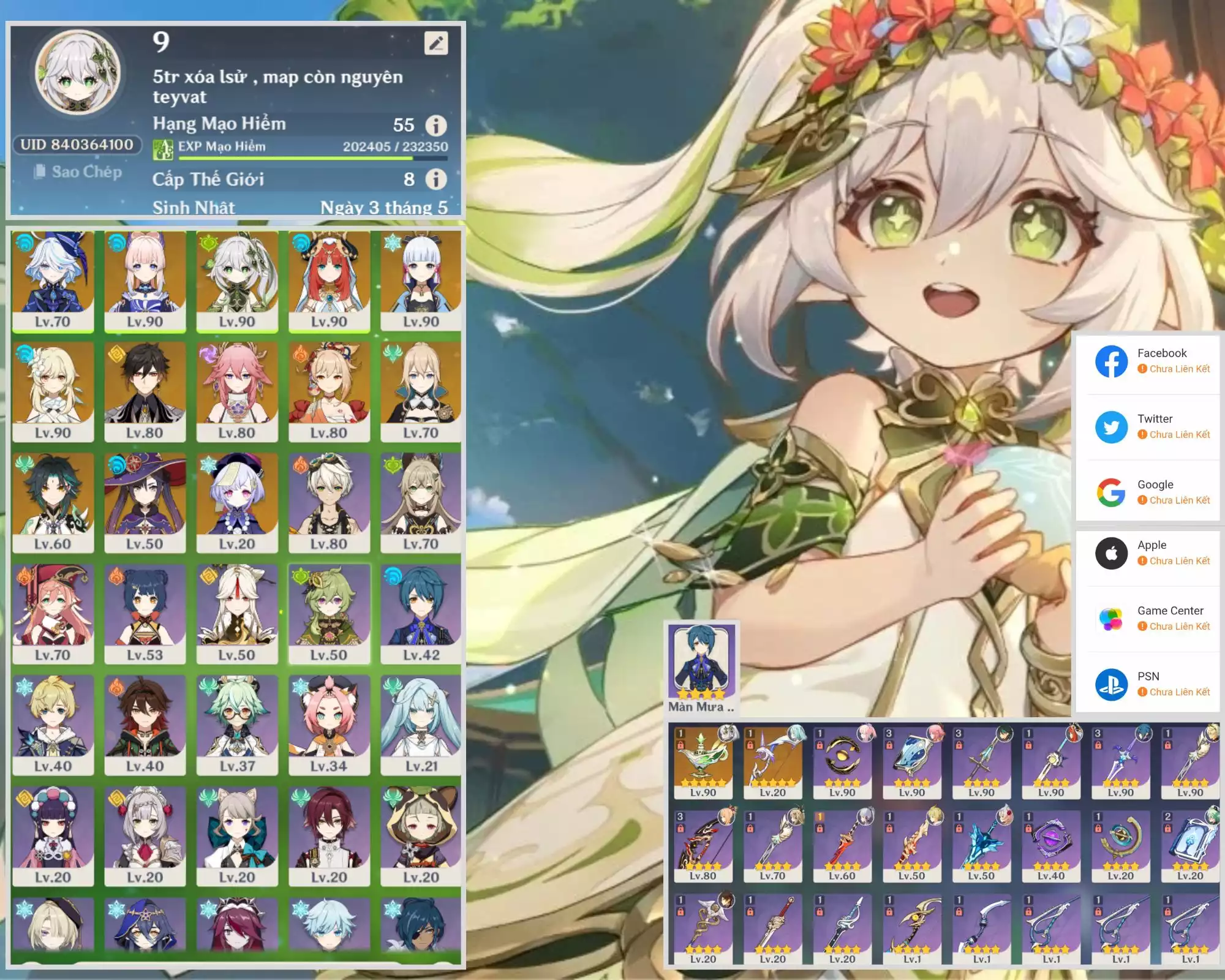 Ảnh acc Genshin